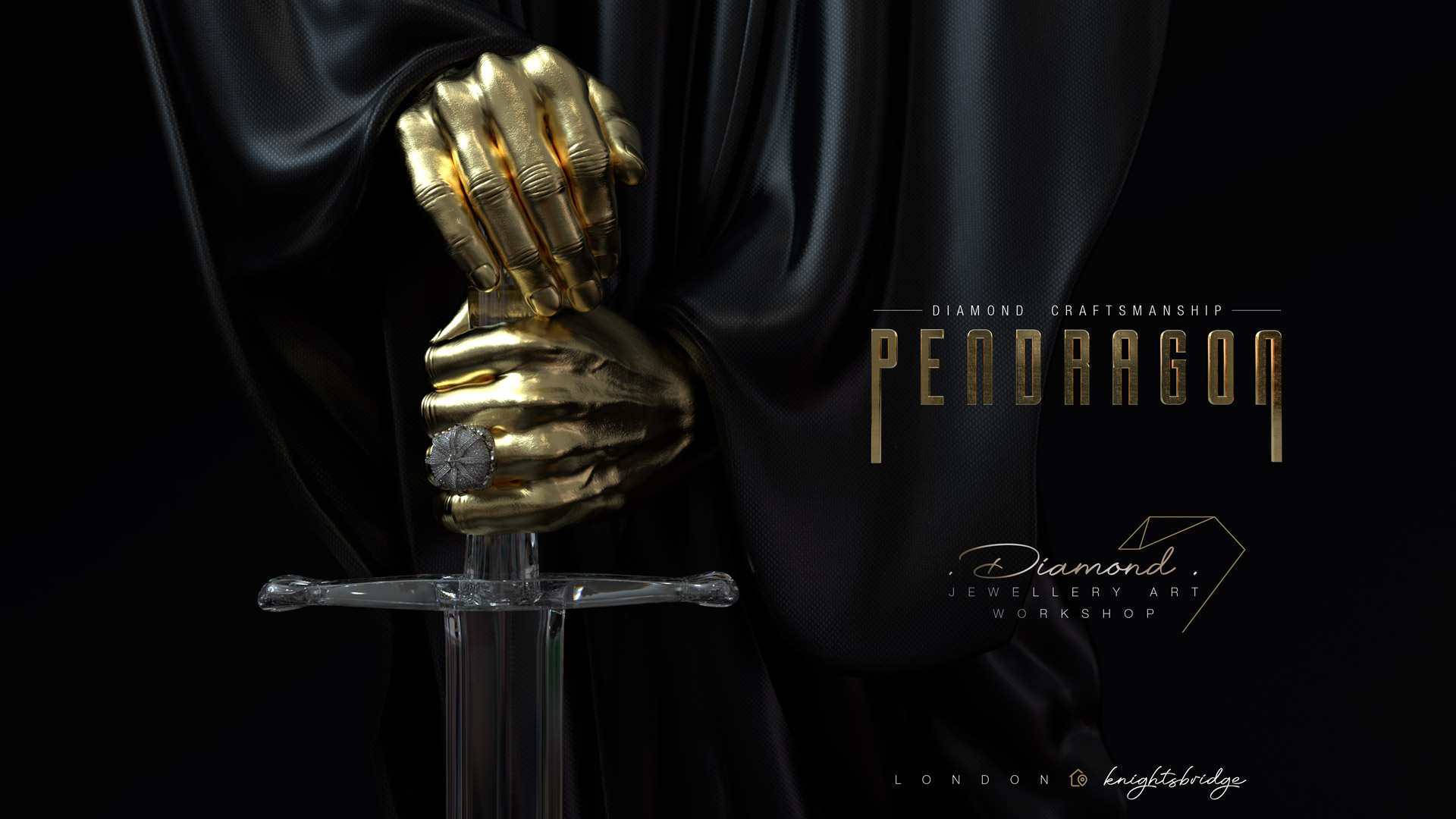Pendragon - identité de marque joaillerie